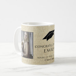 Rustic Afstuderen Gefeliciteerd Foto Afstuderen Koffiemok