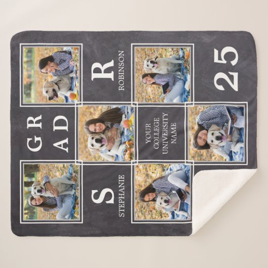 Rustic Afstuderen het Afstuderen van de Foto van K Sherpa Deken (Voorkant (horizontaal))