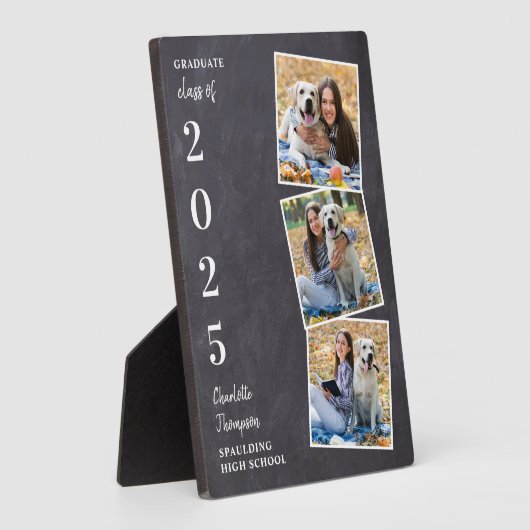 Rustic Afstuderen Keepomwille Photo Collage Fotoplaat (Zijkant)