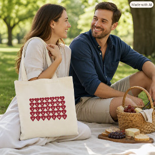 Rustic Alabama Staat Hart Patroon Tote Bag