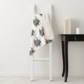 Rustic Alaska Cabin Grizzly Beer Woodland Forest Sherpa Deken (In situ)