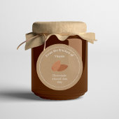 Rustic Almond Jam Label Sticker