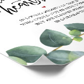 Rustic Altijd In Onze Harten Herdenkingsbord Poster (Hoek)