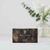Rustic Ambachtelijk Sourdough Bakkerij QR Code Visitekaartje (Staand voorkant)