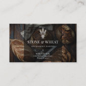 Rustic Ambachtelijk Sourdough Bakkerij QR Code Visitekaartje (Voorkant)