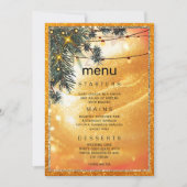 Rustic Amber Dinner Invitation Kaart (Voorkant)