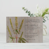 Rustic Ambrosia Wedding Invitations Kaart (Staand voorkant)