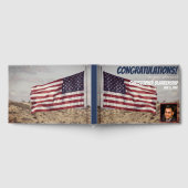 Rustic American Flag Custom Photo Gastenboek (Volledig)