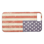 Rustic American Flag iPhone Case (Achterkant (Horizontaal))