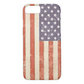Rustic American Flag iPhone Case (Achterkant)