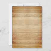 Rustic American Flag Patriotic 50 Birthday Party Kaart (Achterkant)