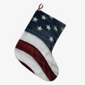 Rustic Americana Custom Stocking Grote Kerstsok (Voorkant (Hangend))