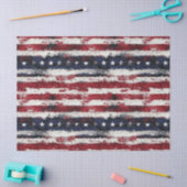 Rustic Americana Stars & Stripes – 10 lb, 17 "x23" Tissuepapier (Craft)