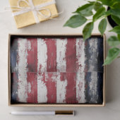 Rustic Americana Stars & Stripes – 10 lb, 17 "x23" Tissuepapier (Geschenk)