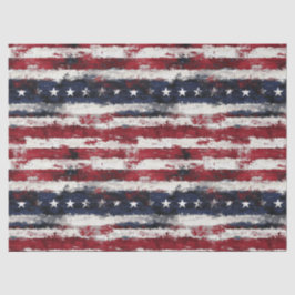 Rustic Americana Stars & Stripes – 10 lb, 17 "x23" Tissuepapier