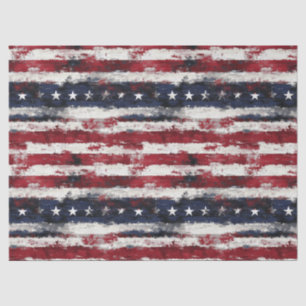 Rustic Americana Stars & Stripes – 10 lb, 17 "x23" Tissuepapier
