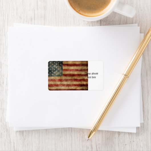 rustic americana , usa flag , grunge , , traditie etiket (Insitu)