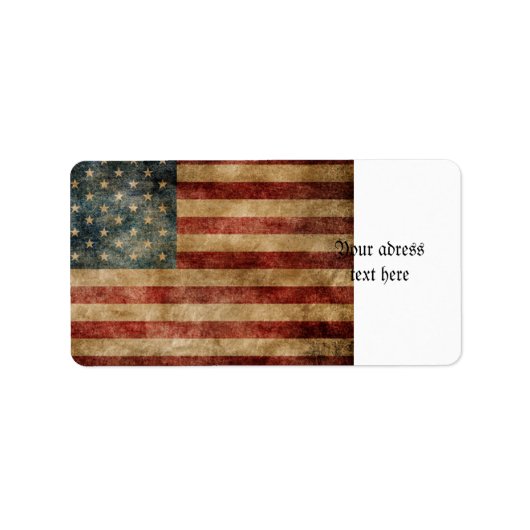 rustic americana , usa flag , grunge ,  , traditie etiket (Voorkant)