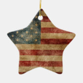 rustic americana , usa flag , grunge ,  , traditie keramisch ornament (Voorkant)