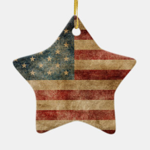rustic americana , usa flag , grunge ,  , traditie keramisch ornament