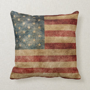 rustic americana , usa flag , grunge ,  , traditie kussen