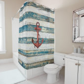 Rustic Anchor Douchegordijn (In situ)