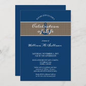 Rustic Anchor Nautical Photo Celebration of Life Kaart (Voorkant / Achterkant)