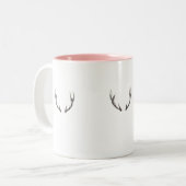 Rustic Animal Horns Design Mok (Voorkant links)