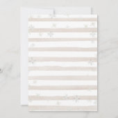 Rustic Animal Pine Trees Christmas Baby Sprinkle Kaart (Achterkant)