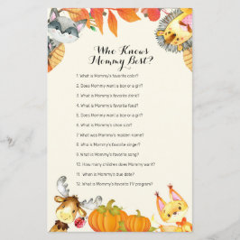 Rustic Animal Pumpkin die mama het beste spel kent