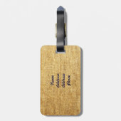 Rustic Antiek Union Jack Pattern Bagagelabel (Achterkant verticaal)
