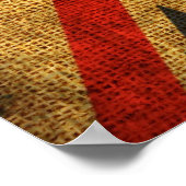 Rustic Antiek Union Jack Pattern Poster (Hoek)