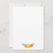 Rustic Antler Deer Floral Woodland Wedding Kaart (Achterkant)