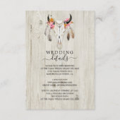 Rustic Antler Light Wood Details Enclosure Kaart (Voorkant)