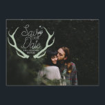 Rustic Antler slaat de datum op Save The Date<br><div class="desc">Door opnieuw gedefinieerde Design</div>