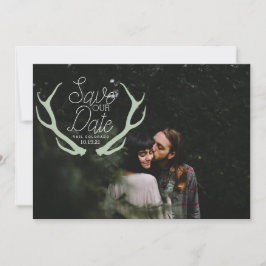 Rustic Antler slaat de datum op Save The Date