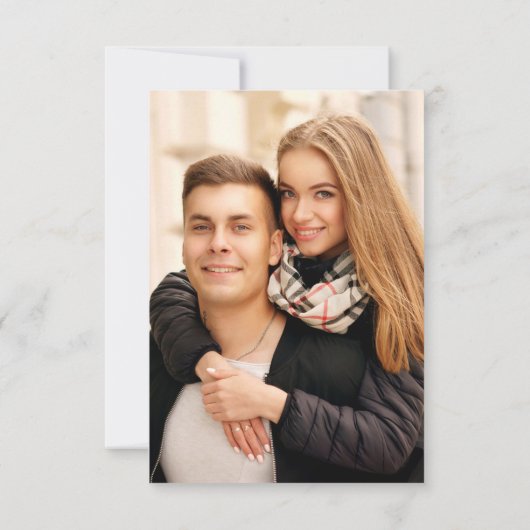 Rustic Antlers Boho Floral Foto Save the Date (Achterkant)