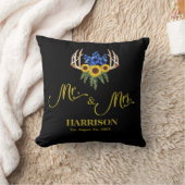Rustic Antlers de heer en mevrouw Lastname Pas get Kussen (Deken)