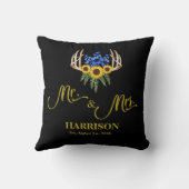 Rustic Antlers de heer en mevrouw Lastname Pas get Kussen (Achterkant)