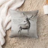 Rustic Antlers | Etheral Woodland Boy Baby Stats Kussen (Deken)