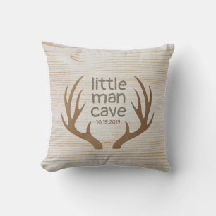 Rustic Antlers Little Man Cave Nursery Kussen