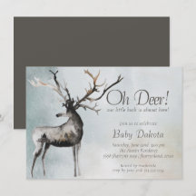 Rustic Antlers | Oh Deer Little Buck Baby shower