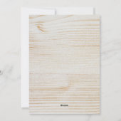 Rustic Antlers Photo String Light Merry Kerstmis Feestdagenkaart (Achterkant)