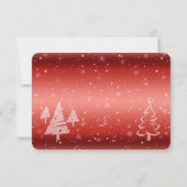 Rustic Antlers Winter Wedding RSVP Uitnodiging (Achterkant)