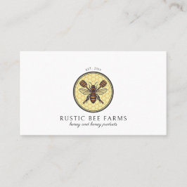 Rustic Apiary Honey Bee Beekeeper Visitekaartje