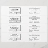 Rustic Apothecary Zwart Wit Zeep Bar Wrap Label (Voorkant)