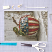 Rustic Apple, Amerikaanse vlag Ontwerp DT5R Decoup Tissuepapier (Craft)