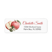 Rustic Apple Baby shower Retour Adreslabels Etiket (Voorkant)