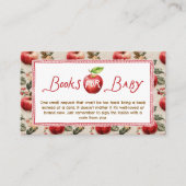 Rustic Apple Books for Baby Insert Card Informatiekaartje (Voorkant)