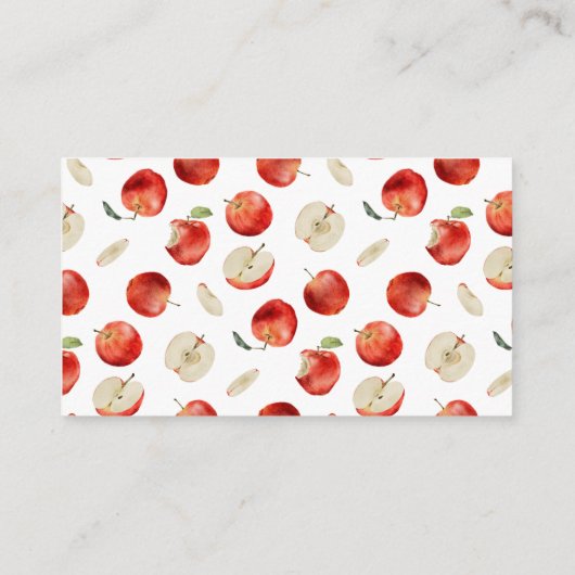 Rustic Apple Luier Raffle Ticket Informatiekaartje (Achterkant)